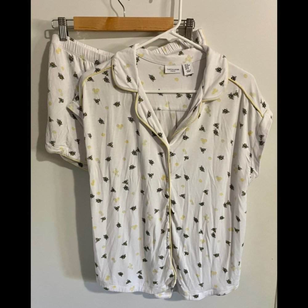 Tabatha Webb Sleepware Bumble Bee Top & Bottoms, Size M
